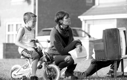 Clio Barnard on set of The Arbor